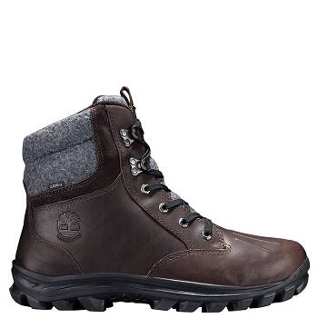 Timberland Férfi Chillberg Mid Cut Vízálló Bakancs Sötét Barna